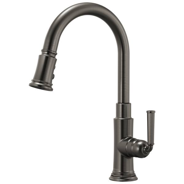 Brizo Rook: Pull-Down Faucet - / Rectangle w/ Brizo Logo - BL55 / Standard