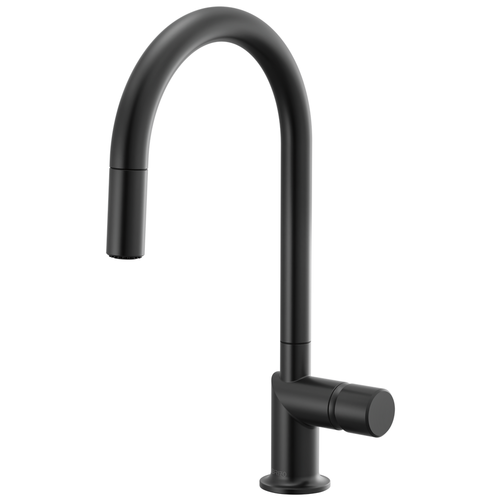 Brizo Odin: Pull-Down Faucet with Arc Spout - Less Handle - / HKK175-BL / BL55 / Less Ha