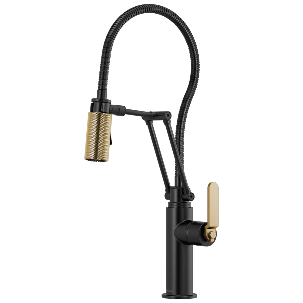 Brizo Litze: Articulating Faucet With Finished Hose - / Rectangle w/ Brizo L