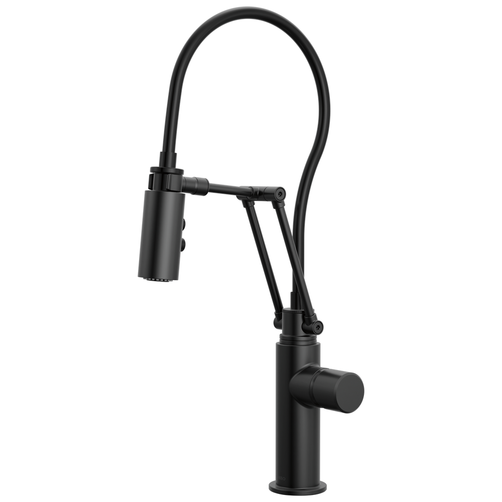 Brizo Odin: Articulating Kitchen Faucet - Less Handle - / HKK175-BL / BL55 / Less Handle