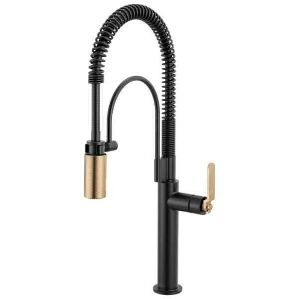 Brizo Litze: Semi-Professional Kitchen Faucet - Industrial Handle - / Rectan