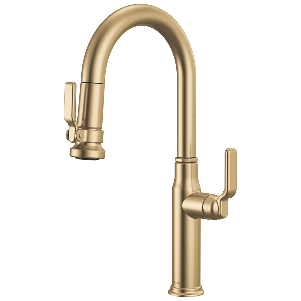 Brizo Faircroft Pull-Down Prep Faucet with Arc Spout - Less Handle