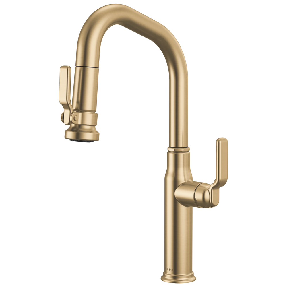 Brizo Faircroft Pull-Down Prep Faucet with Angled Spout - Less Handle