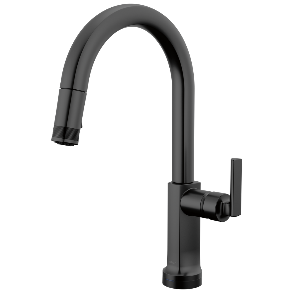 Brizo Kintsu: SmartTouch Pull-Down Faucet with Arc Spout - Less Handle - / HLK006-BL / B