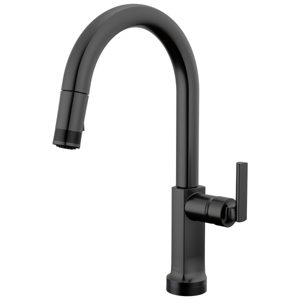 Brizo Kintsu: SmartTouch Pull-Down Faucet with Arc Spout - Less Handle - / HLK006-BL / B