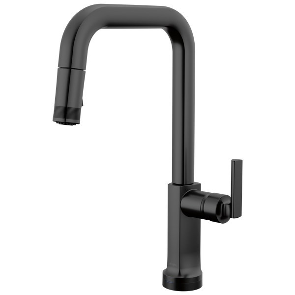 Brizo Kintsu: SmartTouch Pull-Down Faucet with Square Spout - Less Handle - / HLK006-BL