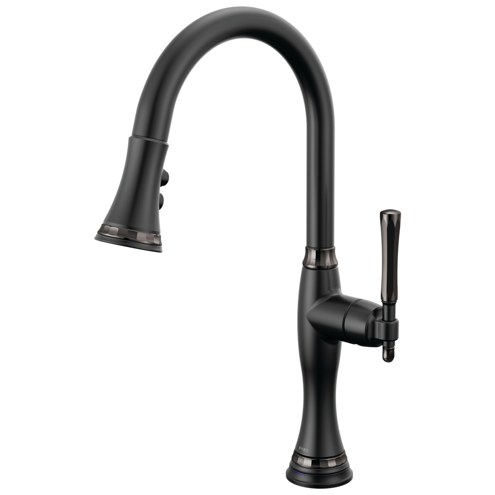 Brizo The Tulham Kitchen Collection by Brizo: SmartTouch Pull-Down Kitchen Faucet - Brilliance Black