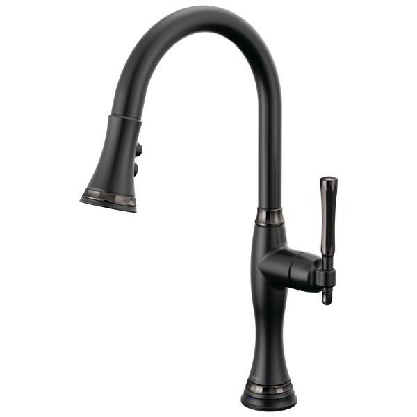 Brizo The Tulham Kitchen Collection by Brizo: SmartTouch Pull-Down Kitchen Faucet - Brilliance Black