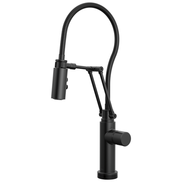 Brizo Odin: SmartTouch Articulating Kitchen Faucet with Finished Hose - Less Handle - /