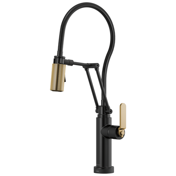 Brizo Litze: SmartTouch Articulating Kitchen Faucet With Finished Hose - / R