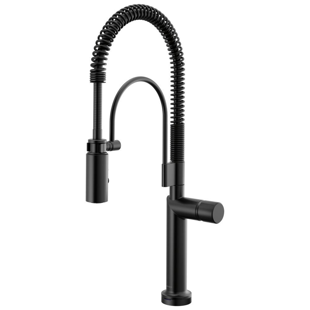 Brizo Odin: SmartTouch Semi-Professional Kitchen Faucet - Less Handle - / HKK175-BL / BL