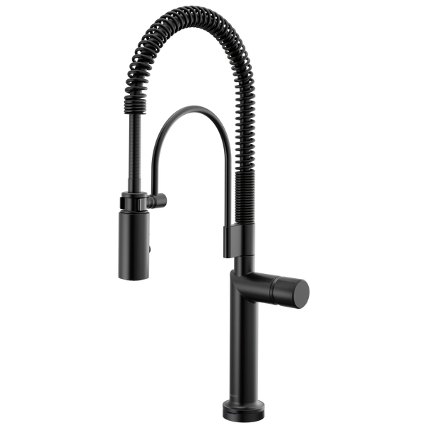 Brizo Odin: SmartTouch Semi-Professional Kitchen Faucet - Less Handle - / HKK175-BL / BL