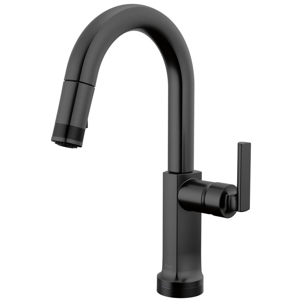 Brizo Kintsu: SmartTouch Pull-Down Prep Faucet with Arc Spout - Less Handle - / HLK006-B