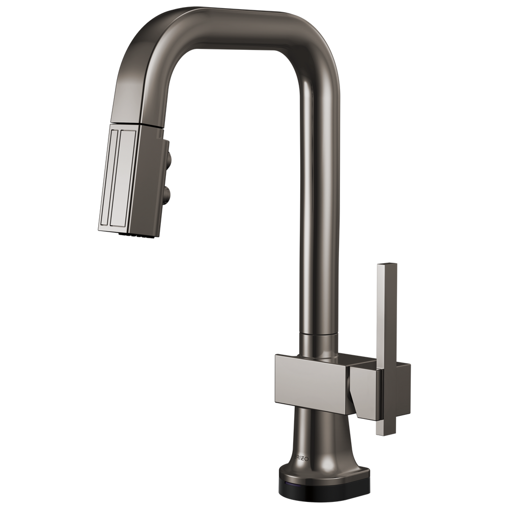 Brizo Frank Lloyd Wright: SmartTouch Pull-Down Prep Faucet with Square Spout - Less Handle - Brillia