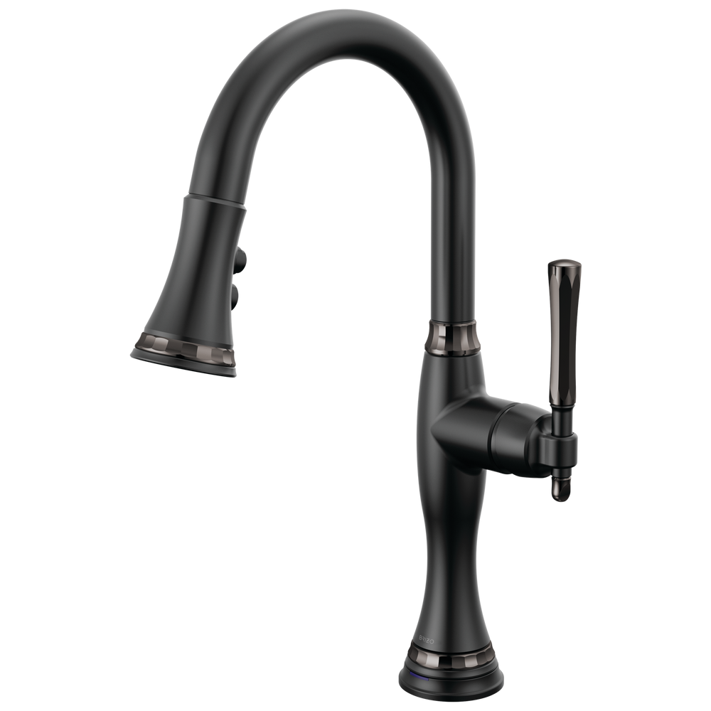 Brizo The Tulham Kitchen Collection by Brizo: SmartTouch Pull-Down Prep Kitchen Faucet - Matte Black