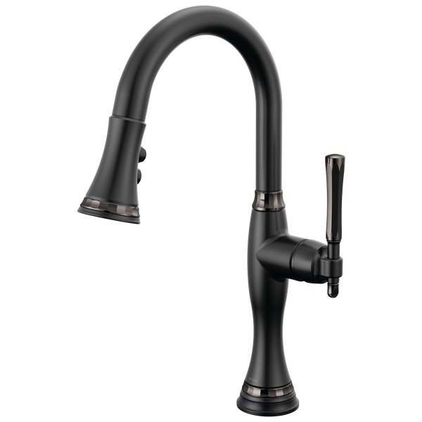 Brizo The Tulham Kitchen Collection by Brizo: SmartTouch Pull-Down Prep Kitchen Faucet - Matte Black