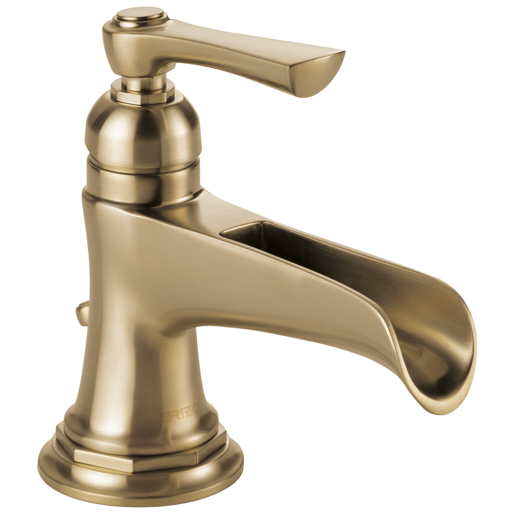 Brizo Rook: Single-Handle Lavatory Faucet with Channel Spout 1.5 GPM - / Rectangle w/ Briz