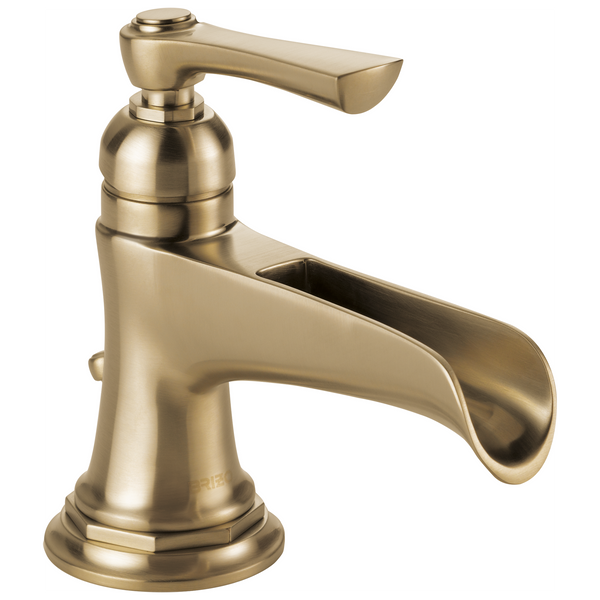 Brizo Rook: Single-Handle Lavatory Faucet with Channel Spout 1.5 GPM - / Rectangle w/ Briz