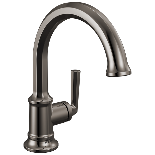 Brizo Beauclere: Single-Handle Lavatory Faucet 1.2 GPM - Brilliance Black Onyx / Rectangle w/ Brizo