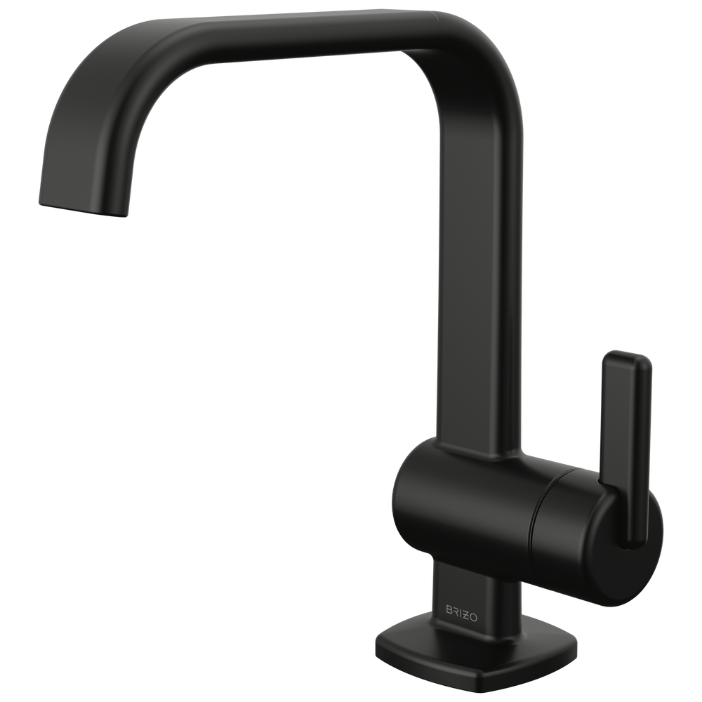 Brizo Allaria: Single-Handle Lavatory Faucet 1.2 GPM - / Rectangle w/ Brizo Logo - BL6 /