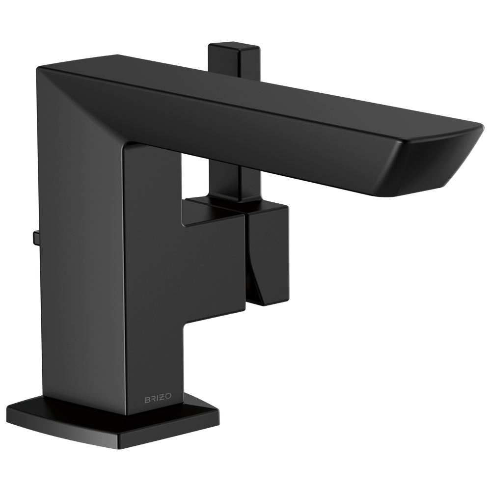 Brizo Vettis: Single-Handle Lavatory Faucet - / Rectangle w/ Brizo Logo - BL6 / Standard