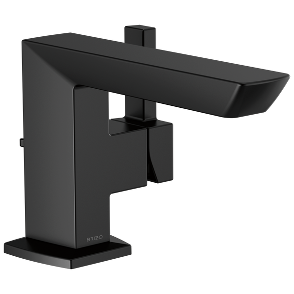Brizo Vettis: Single-Handle Lavatory Faucet - / Rectangle w/ Brizo Logo - BL6 / Standard