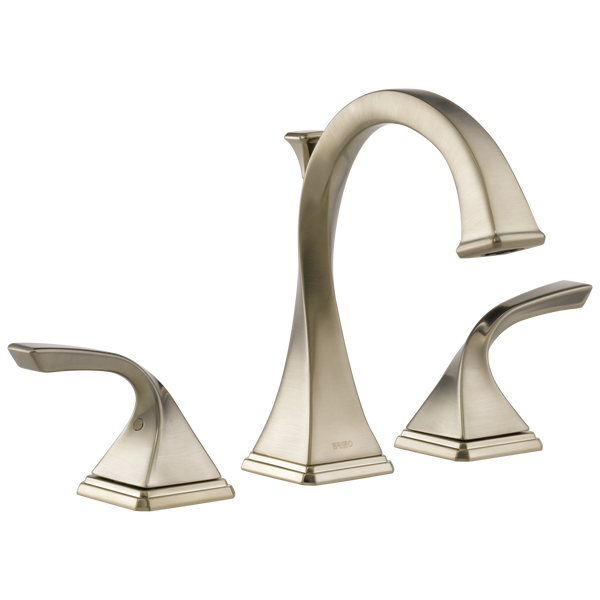 Brizo Virage: Widespread Lavatory Faucet 1.5 GPM - / Rectangle w/ Brizo Logo - BL11 /