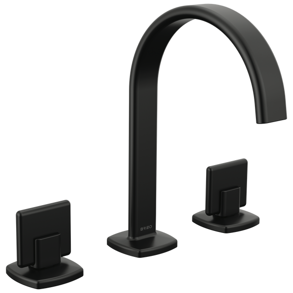 Brizo Allaria: Widespread Lavatory Faucet with Arc Spout - Less Handles - / HK5367-BL /