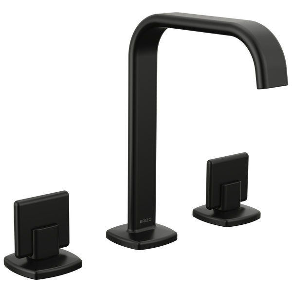 Brizo Allaria: Widespread Lavatory Faucet with Square Spout - Less Handles - / HK5367-BL
