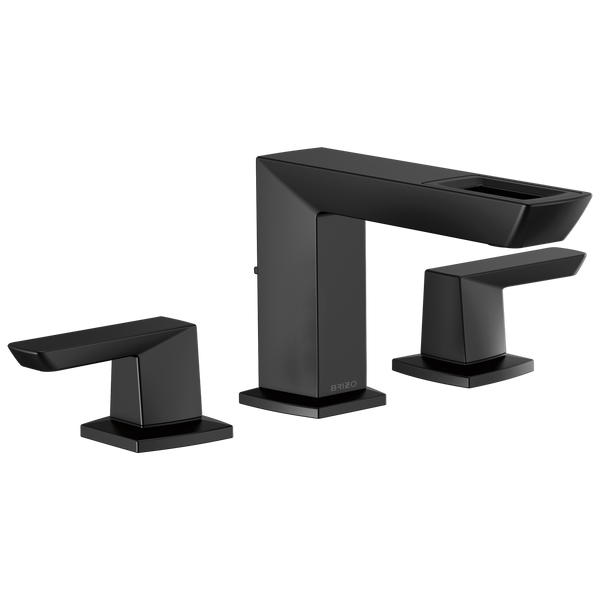 Brizo Vettis: Widespread Lavatory Faucet With Open-Flow Spout 1.2 GPM - / Rectangle w/ B