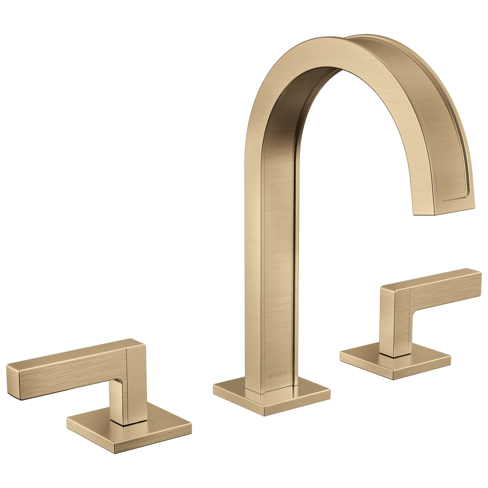 Brizo Frank Lloyd Wright: Widespread Lavatory Faucet with Arc Spout - Less Handles - Brilliance Luxe