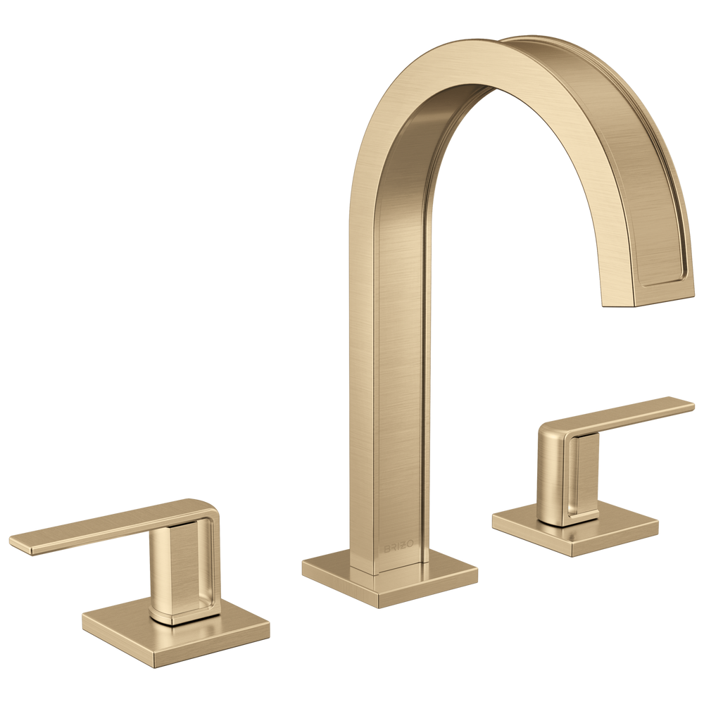 Brizo Frank Lloyd Wright: Widespread Lavatory Faucet with Arc Spout - Less Handles - Brilliance Luxe