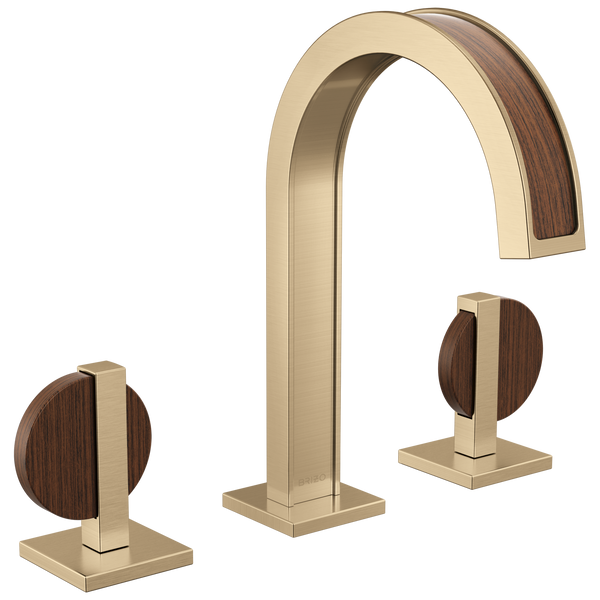 Brizo Frank Lloyd Wright: Widespread Lavatory Faucet with Arc Spout - Less Handles - Brilliance Luxe