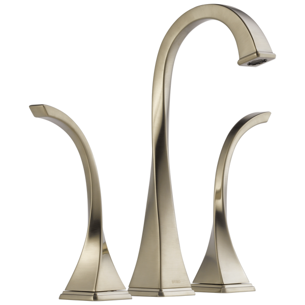 Brizo Virage: Widespread Vessel Lavatory Faucet 1.5 GPM - / Rectangle w/ Brizo Logo -