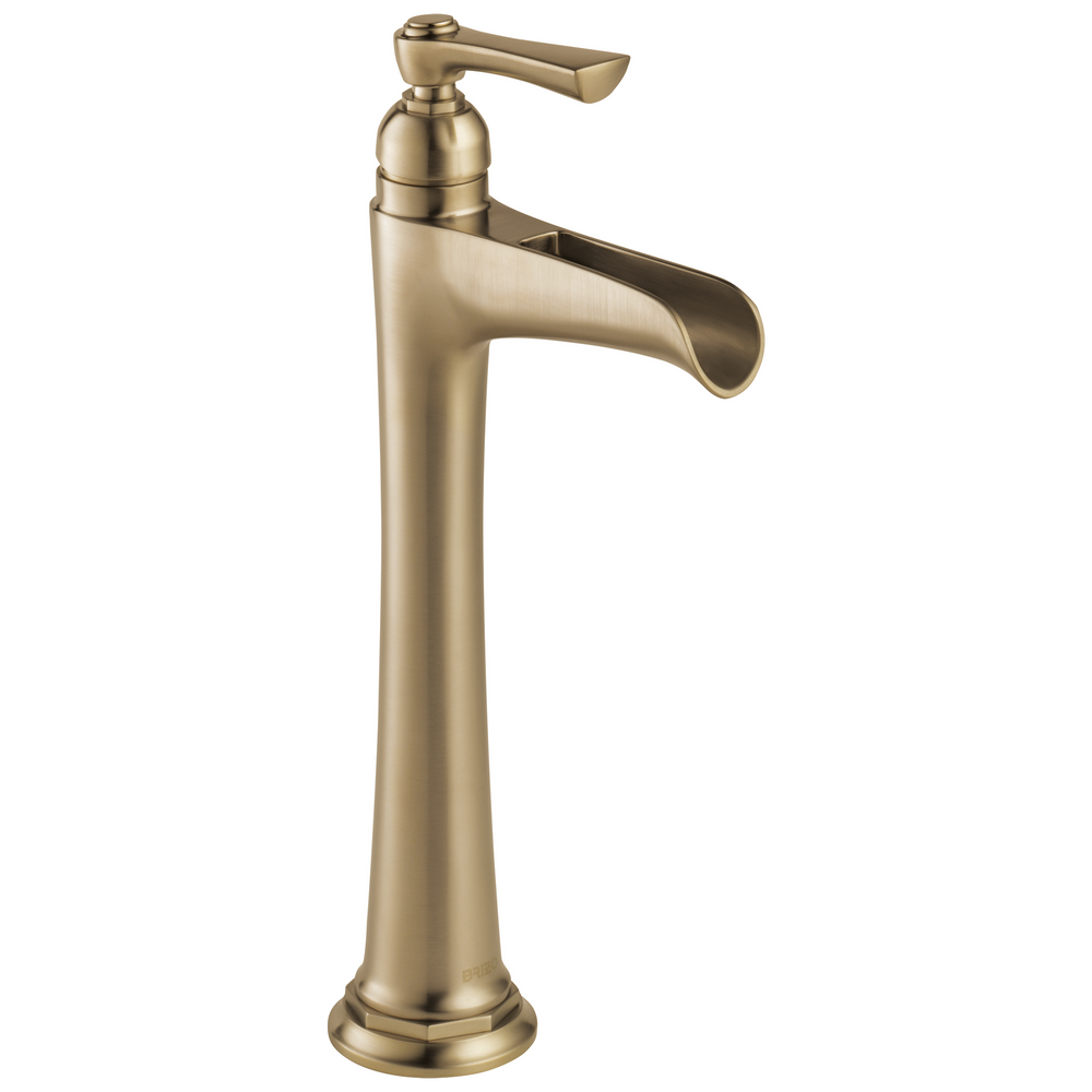 Brizo Rook: Single-Handle Vessel Lavatory Faucet with Channel Spout 1.5 GPM - / Rectangle