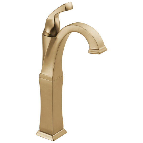 Delta Dryden: Single Handle Vessel Bathroom Faucet - / Curve w/o Tab - D6 / Standar