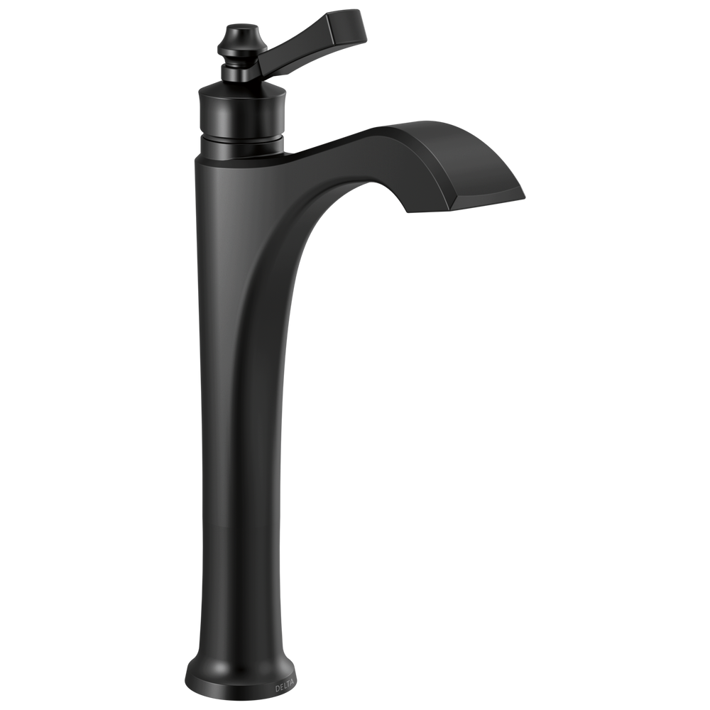 Delta Dorval: Single Handle Vessel Bathroom Faucet - / Curve w/o Tab - D6 / Standard