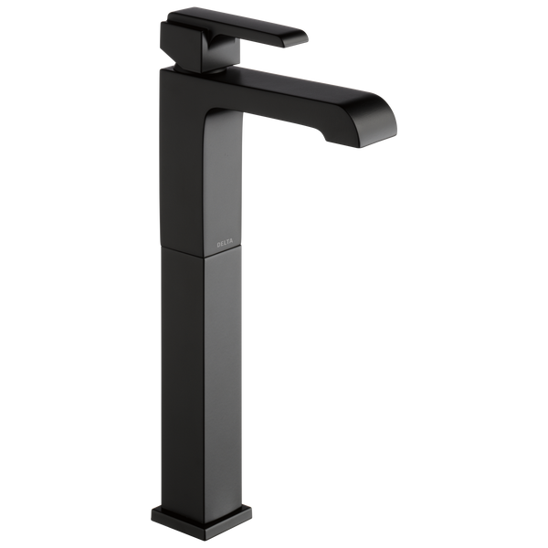 Delta Ara: Single Handle Vessel Bathroom Faucet - / Curve w/o Tab - D6 / Standard
