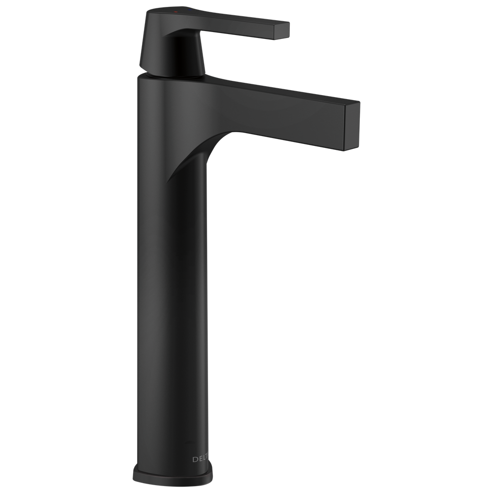 Delta Zura: Single Handle Vessel Bathroom Faucet - / Curve w/o Tab - D6 / Standard