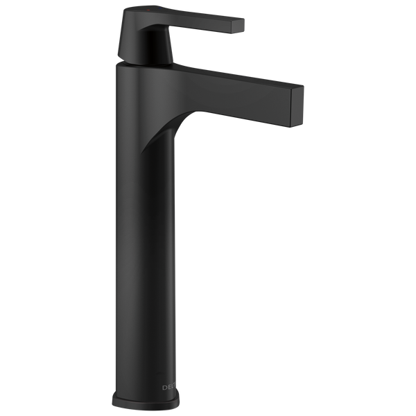 Delta Zura: Single Handle Vessel Bathroom Faucet - / Curve w/o Tab - D6 / Standard