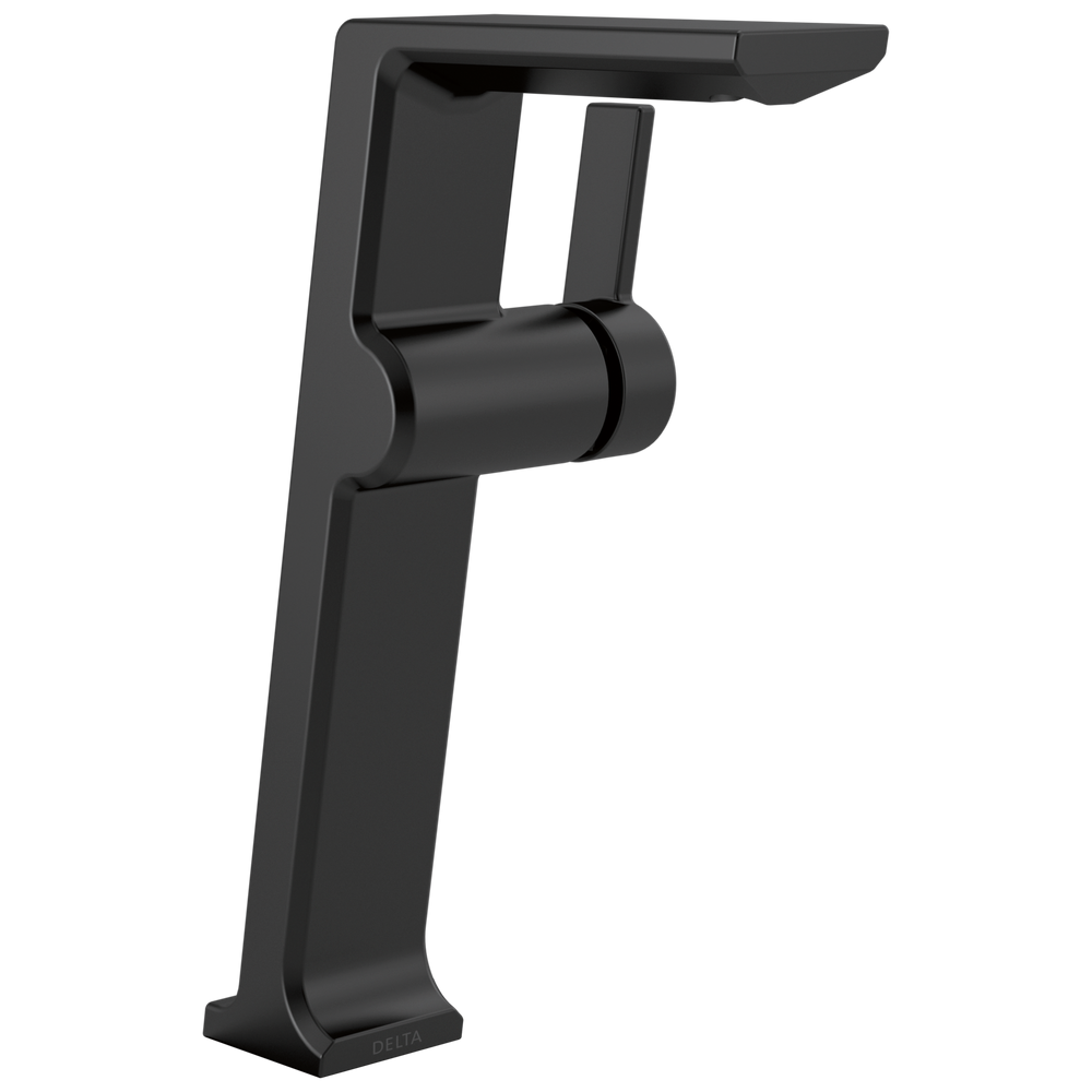 Delta Pivotal: Single Handle Vessel Bathroom Faucet - / Curve w/o Tab - D6 / Standard