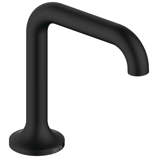 Electronic Lavatory Faucet with Proximity Sensing Technology Rectangle W Logo Display -