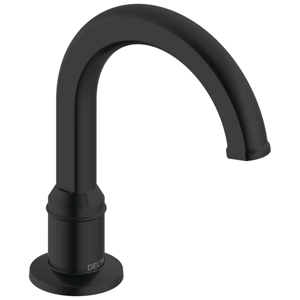 Electronic Lavatory Faucet with Proximity Sensing Technology Rectangle W Logo Display -