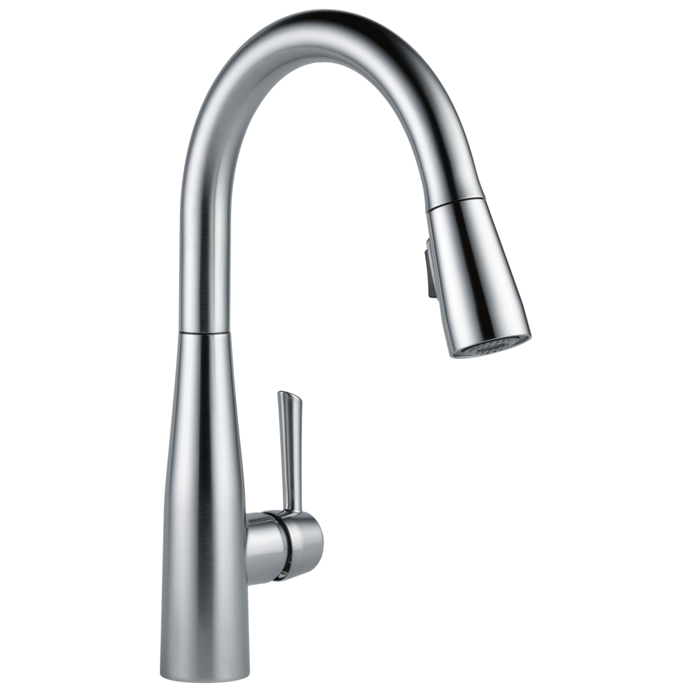 Delta Essa: Single Handle Pull-Down Kitchen Faucet - / Curve w/o Tab - D6 / Standar