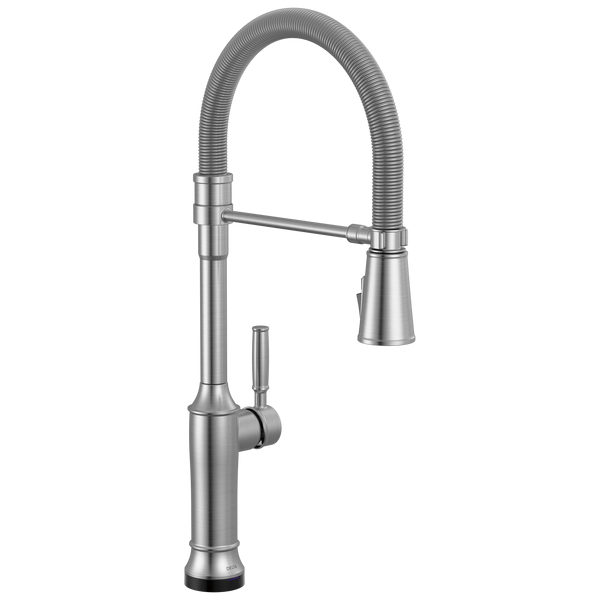 Delta Renaldi: Touch2O Technology Kitchen Faucet with Touchless Technology - Lumicoat Arctic Stainle