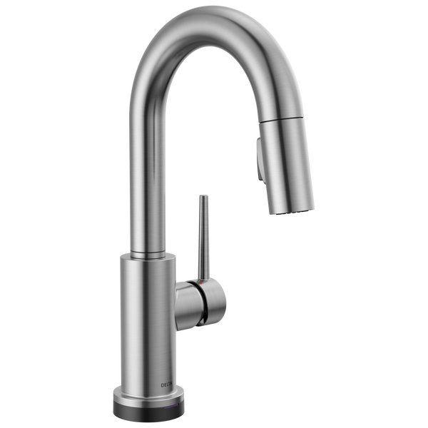 Delta Trinsic: Touch2O Bar / Prep Faucet with Touchless Technology - / Curve w/o Ta