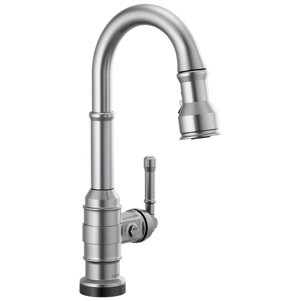 Delta Broderick: Touch2O Bar / Prep Faucet with Touchless Technology - / Curve w/o