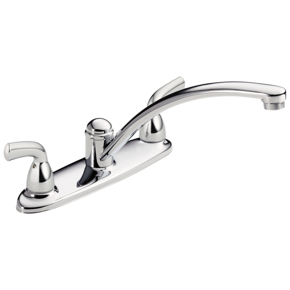 Delta Foundations: Two Handle Kitchen Faucet - / Curve w/o Tab - D11 / Standard