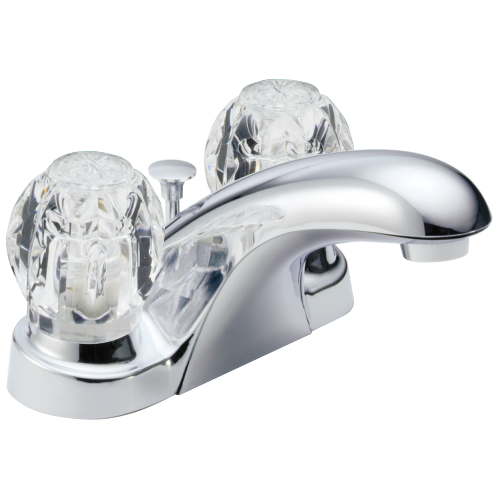 Delta Foundations: Two Handle Centerset Bathroom Faucet - / Curve w/o Tab - D6 / Standard