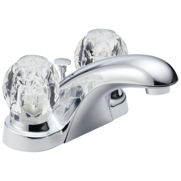 Delta Foundations: Two Handle Centerset Bathroom Faucet - / Curve w/o Tab - D6 / Standard